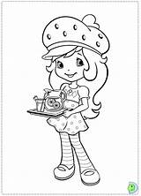 Coloring Shortcake Strawberry Pages Dinokids Cute Close Print Kids sketch template