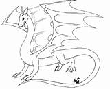 Lizard Draco Dragons sketch template