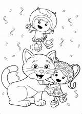 Coloring Umizoomi Pages Astro Hood Riding Boy Little Red sketch template