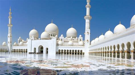 abu dhabi islamic architecture architecture sunlight arch marble