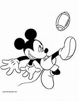 Mickey Football Coloring Pages Mouse Playing Disney Kicking Disneyclips Characters Cartoon Colouring Print Choose Board Funstuff Friends sketch template