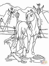 Spirit Ausmalbilder Kleurplaat Kleurplaten Stallion Cimarron Coloriage Esprit Indomable Corcel Cavallo Film Selvaggio Pferde Frei Coloring4free Imprimer Dibujar Coloriages Disneydibujos sketch template