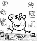 Peppa Pig Nick Pages Jr Airplane Draws Coloring Pages2color Book Colouring Template Simple Very sketch template