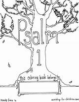 Psalm Coloring Pages Sheets Bible Book Psalms Children Sunday Kids Printable Colouring Color Word School Ministry Lessons Print Cover Choose sketch template