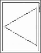 Triangle Shapes Printable Coloring Shape Template Pages Colorwithfuzzy sketch template