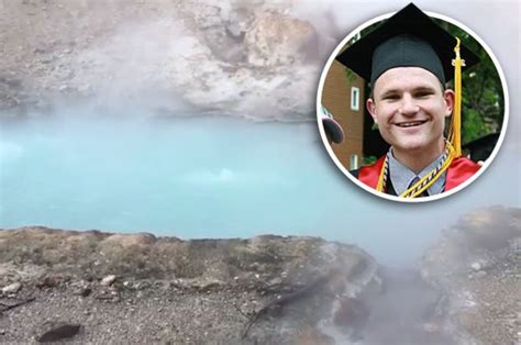 hot spring dissolved man in shock video from yellowstone national park