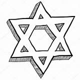 Star David Jewish Illustration Symbol Vector Doodle Religious Sketch Symbols Style Stock Religion St Depositphotos Stars Number Google sketch template
