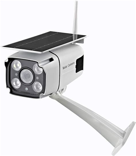 amazoncom solar powered wireless security camera wifi ip solar cctv camera built