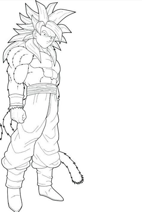 goku coloring page images