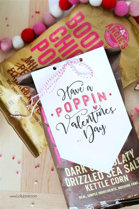 printable valentines popcorn tag