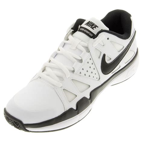 tennis express nike juniors air vapor advantage leather tennis shoes white  dark gray