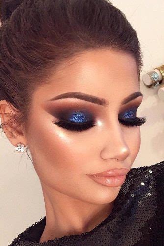 know cemsim simple prom makeup for blue dress