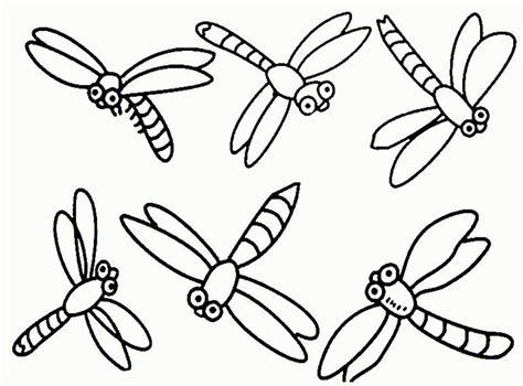 coloring pages  dragonflies coloring home