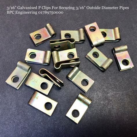p clips galvanised fasteners   fixing hole