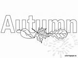 Autumn Coloring Pages Color Fall Printables Printable Crafts sketch template