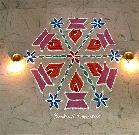 deepam kolam diya rangoli   dots kolams  india