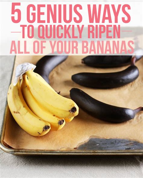 ways  quickly ripen bananas