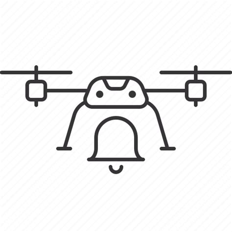 alarm bell drone uav icon   iconfinder