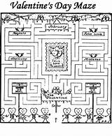Maze Mazes Printable Pages February Coloring Kids Valentine Activity Valentines Easy Sheets Crafts Activities Fun Children Print Sheet Worksheets Raisingourkids sketch template