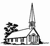 Church Clip Clipart Churches Steeple Country Building Line Drawing Cliparts African Community Library Sewing 20clipart Wedding Township Back Clipground 2466 sketch template