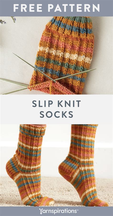 slip knit socks pattern  patons kroy socks yarn sock