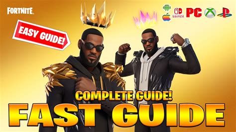 how to complete king james quests challenges in fortnite free lebron