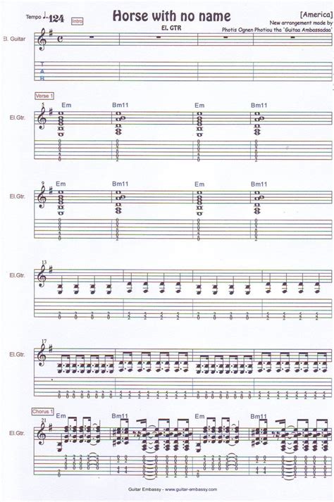 easy tab guitar