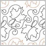 Schick Jessica Maple Pantograph Quilting Swirl Pattern sketch template