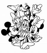 Coloring Pages Mickey Disney Kids Party sketch template