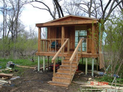cabin  stilts google search cabins   woods diy cabin stilt house plans shed
