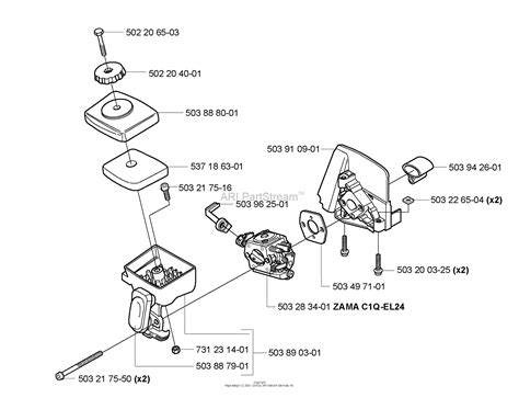 husqvarna   usa   parts diagram  air filtercarburetor