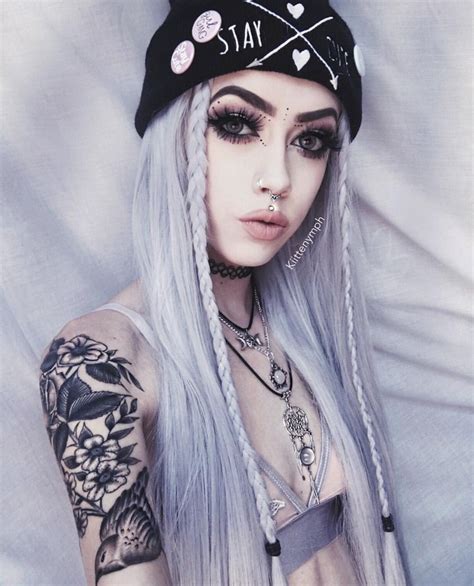 Goth Girls Emo Fashion Fashion Models Tattood Girls Make Up Rocker
