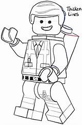 Lego Emmet Minifigures Figuren Legos Drawinghowtodraw Minifig Everfreecoloring Ausmalen Letscolorit sketch template