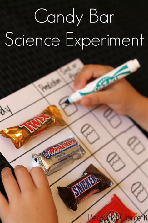 sink  float candy science reading confetti