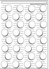 Copic Blank Marker sketch template