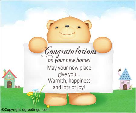 congratulations   home  wishes