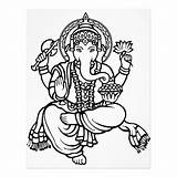 Ganesh Hindu Goddesses Mythology sketch template