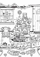 Kerst Kerstmis Kerstfeest Colorare Natale Vrolijk Kamer Volwassenen Kerstkleurplaten Printen Uitprinten Kleurplaatjes Disegni Grote Leuke Downloaden Educolor Yoo sketch template
