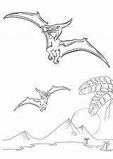 Flugsaurier Ausmalbild Pteranodon Ausmalbilder Ausdrucken Malvorlage Kribbelbunt sketch template