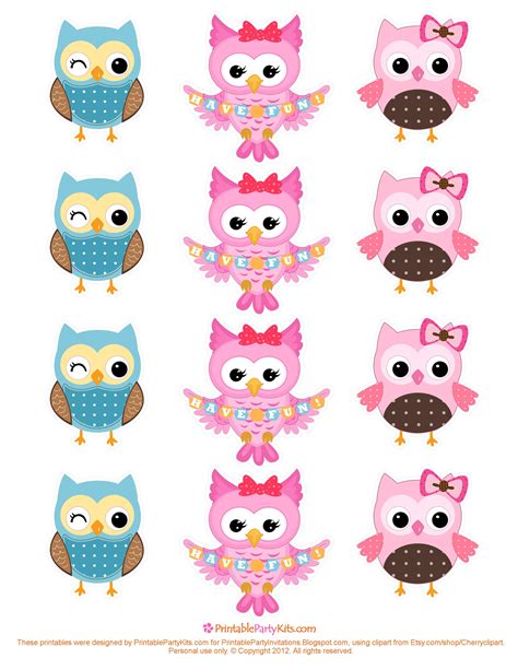 owl printables  printable