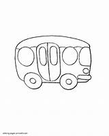 Coloring Pages Transportation Bus Toddlers Limousine Preschoolers Preschool Printable Template sketch template