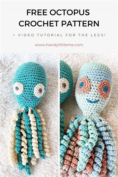 crochet octopus pattern video tutorial handy