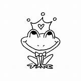 Prince Frog Drawing Getdrawings Digi sketch template