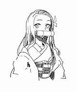 Nezuko Slayer Kamado Kimetsu Yaiba Lapiz Dibujar Bocetos Magical Bonitos Ifunny sketch template