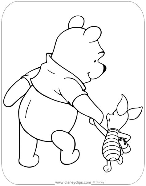 pooh piglet coloring pages winnie  pooh coloring pages  coloring