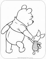 Pooh Piglet Winnie Walking Disneyclips Poohs Endearing sketch template