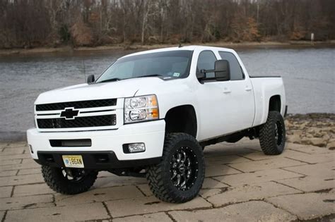 white lifted silverado cars  motorcycles pinterest