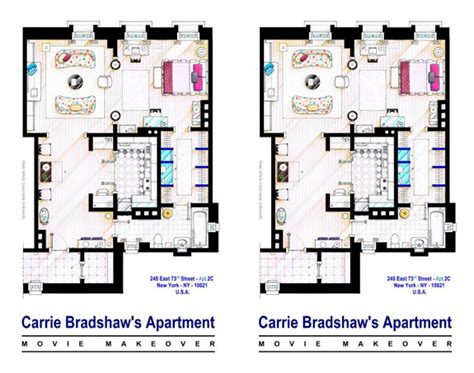 check out these 7 floor plans from hit tv shows