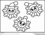 Snowflake Coloring Pages Kids Preschoolers Snowflakes Color Christmas Printable Face Print Snowman Ginormasource Clipart Library Happy Popular sketch template