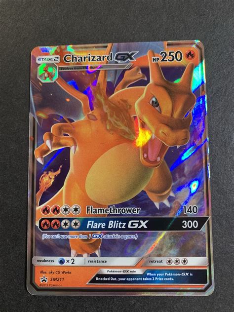 officialauthentic charizard gx ultra rare pokemon card etsy